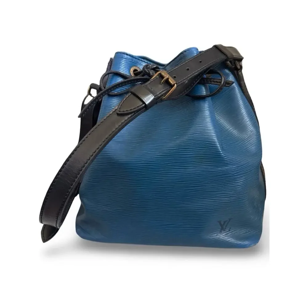 Louis Vuitton Blue Epi Leather Crossbody with Black Trim